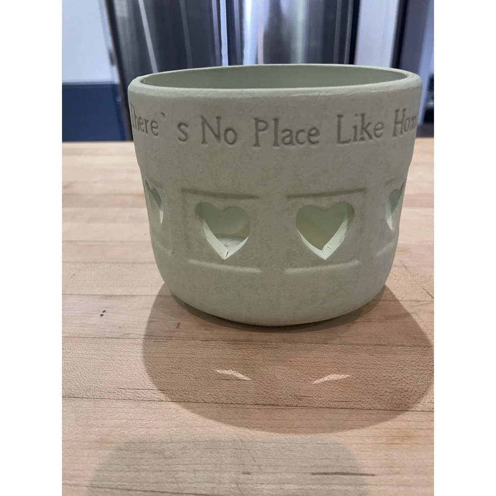 Homemakers Idea Co Green Votive Candle Holder Heart Cutouts With Original Box